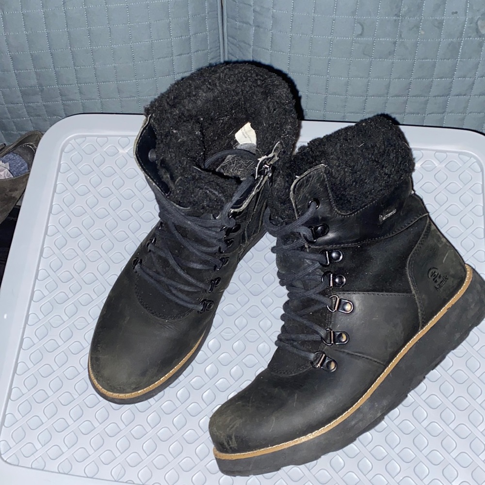 Kamik Womens Ariel Lo Winter Boot Black Size 8